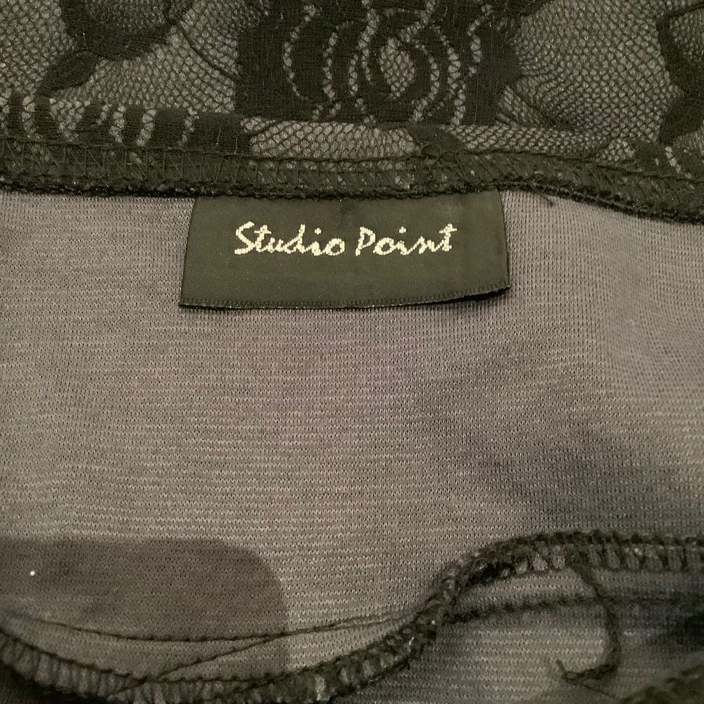 ‎STUDIO POINT BLACK LACE SKIRT - Picture 5 of 6